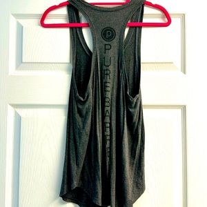 Pure Barre XS Gray Flowy Tank Top